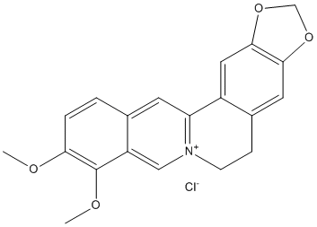 Berberine chloride Structure